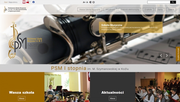projekty stron www.psm-kozle.pl