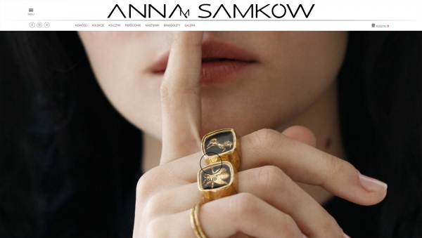 projekt strony www.annasamkow.com