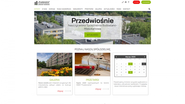 projekt strony www.przedwiosnie.com.pl